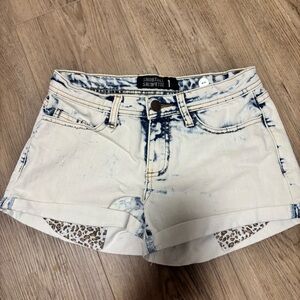 ShorTall Acid Washed Denim Shorts Size 1